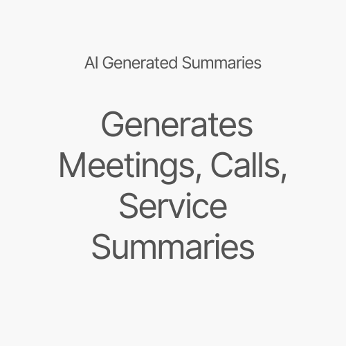 AI summaries of calls, meetings and email threads